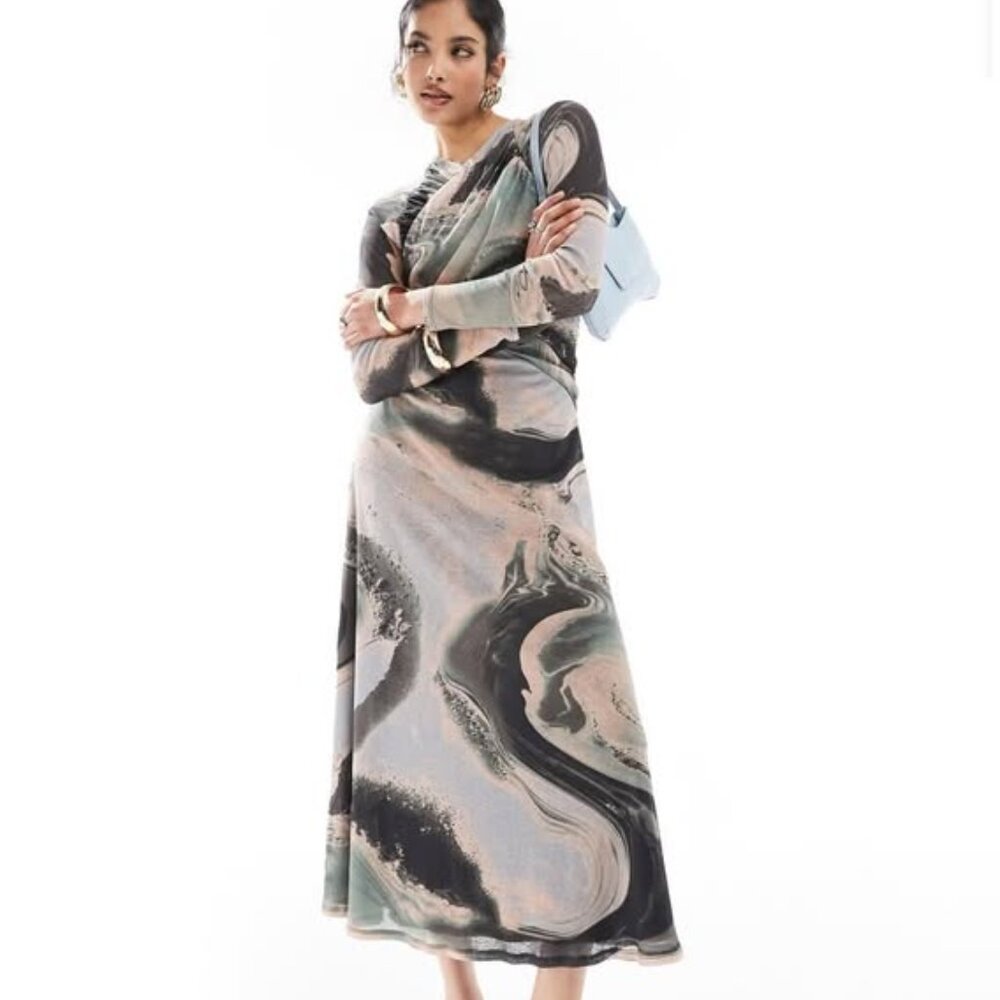 New ASOS wrap mesh dress